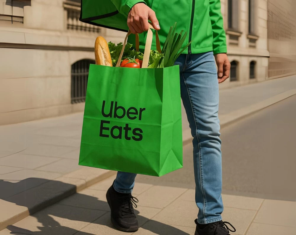 Sacs en papier Uber Eats (200 pcs)